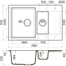 Мойка OMOIKIRI DAISEN 78-2-MA Artgranit/марципан 4993329