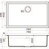Мойка OMOIKIRI YAMAKAWA 75-INTEGRA WG Artceramic/wind green 4997271